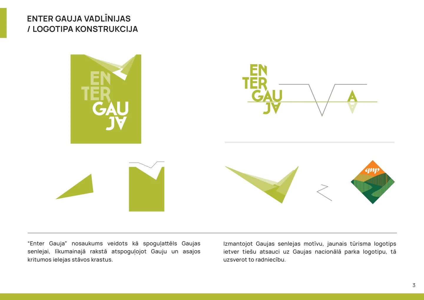 Nosaukums "Enter Gauja" kā spoguļattēls Gaujas senlejai
