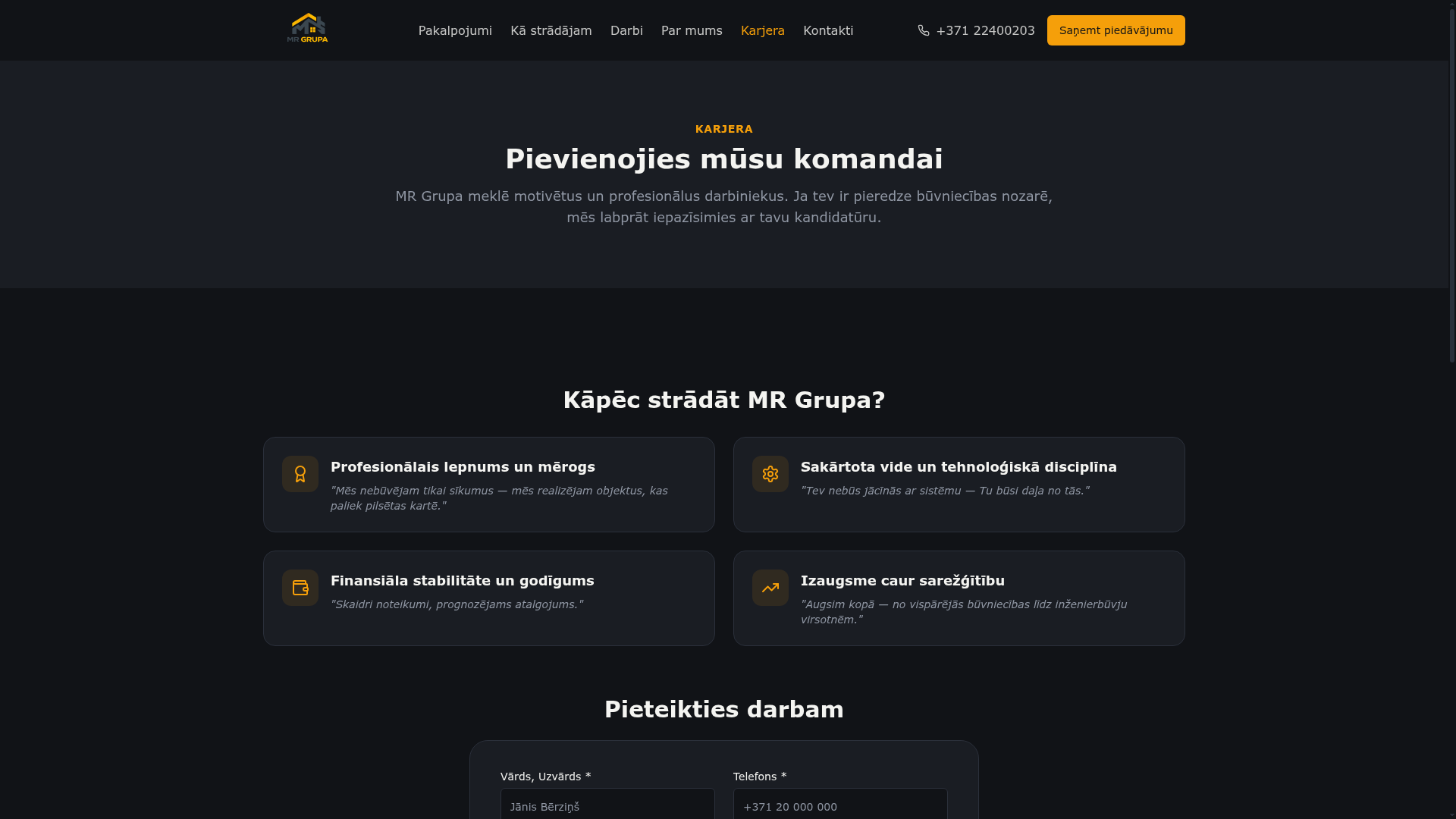 MR Grupa karjera