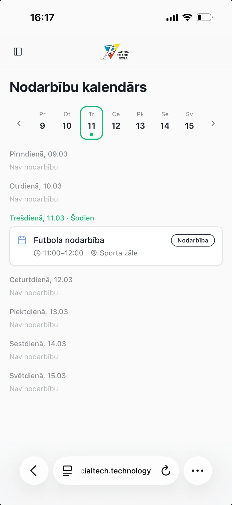 Kalendārs mobilajā